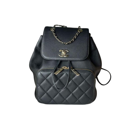 Business Affinity Backpack Caviar Black GHW