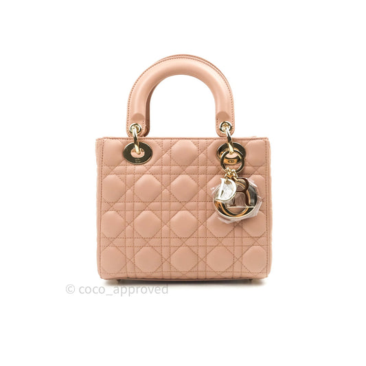 Christian Dior Lambskin My ABCDior Lady Dior Fard Gold Hardware