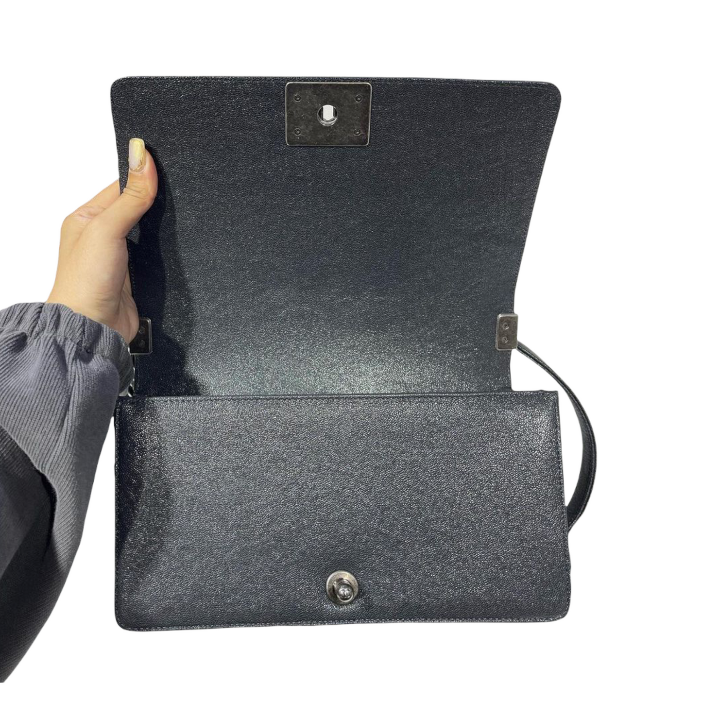 Le Boy Old Medium Caviar Dark Grey RHW
