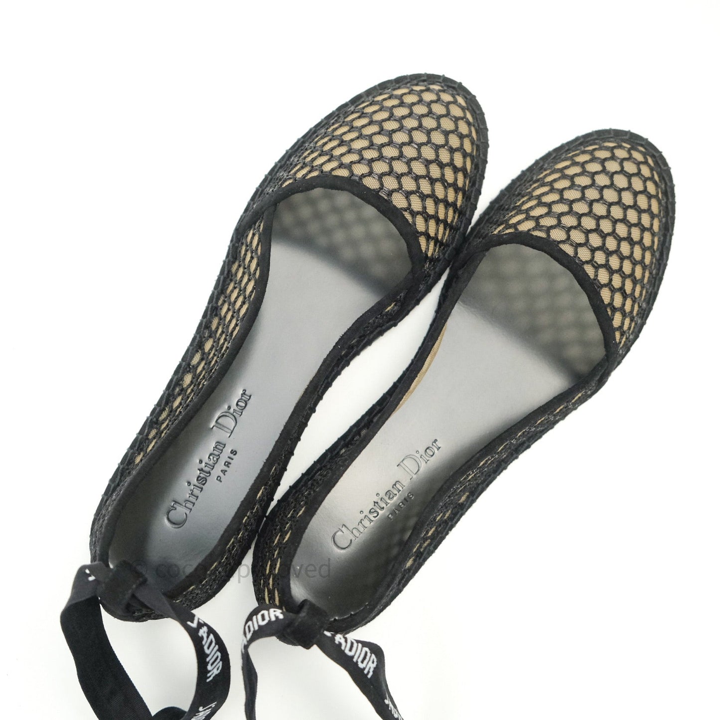 Christian Dior Nicely-D Lace-Up Espadrilles Size 39