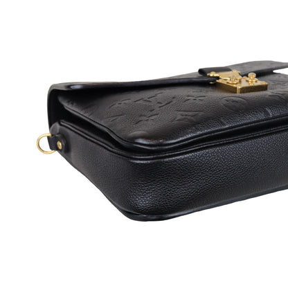 Louis-Vuitton Monogram Empreinte Pochette Metis Black GHW