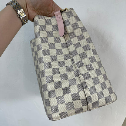 Louis-Vuitton NeoNoe MM Damier Azure Pink