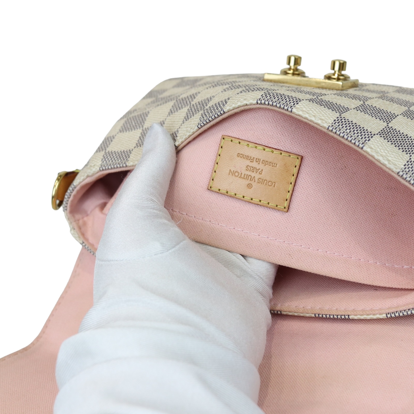 Louis-Vuitton Croisette Damier Azure GHW