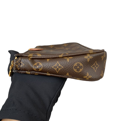 Louis-Vuitton Monogram Multi Pochette Accessoires Khaki GHW