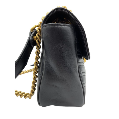 Gucci GG Marmont Small Matelassé Black GHW