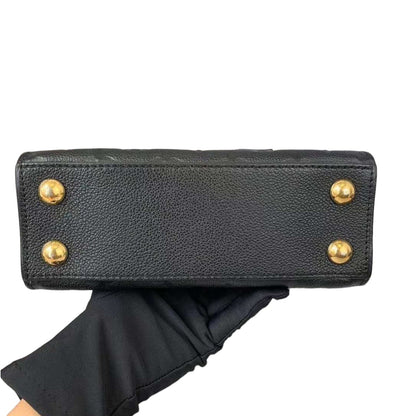 Louis-Vuitton Mini Pont Neuf Black Empreinte GHW