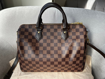 Louis Vuitton Speedy Bandouliere 30 Damier Ebene (RRP £1470)