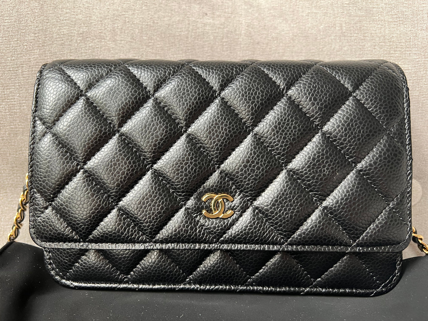 Chanel Black Caviar Wallet on Chain