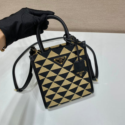 Prada symbole Jacquard fabric Micro  Bag