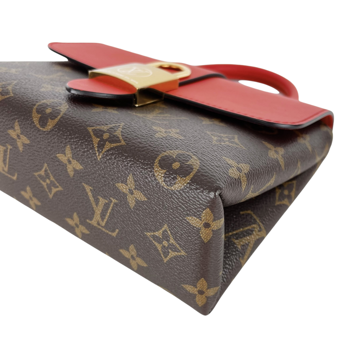 Louis-Vuitton Locky BB Monogram Canvas Brown/Red GHW