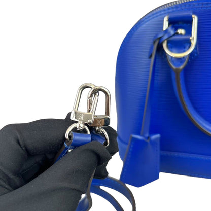 Louis-Vuitton Alma BB Epi Blue SHW
