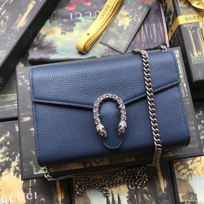 Gucci Dionysus Leather Mini Chain Bag