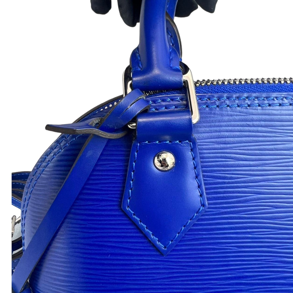 Louis-Vuitton Alma BB Epi Blue SHW