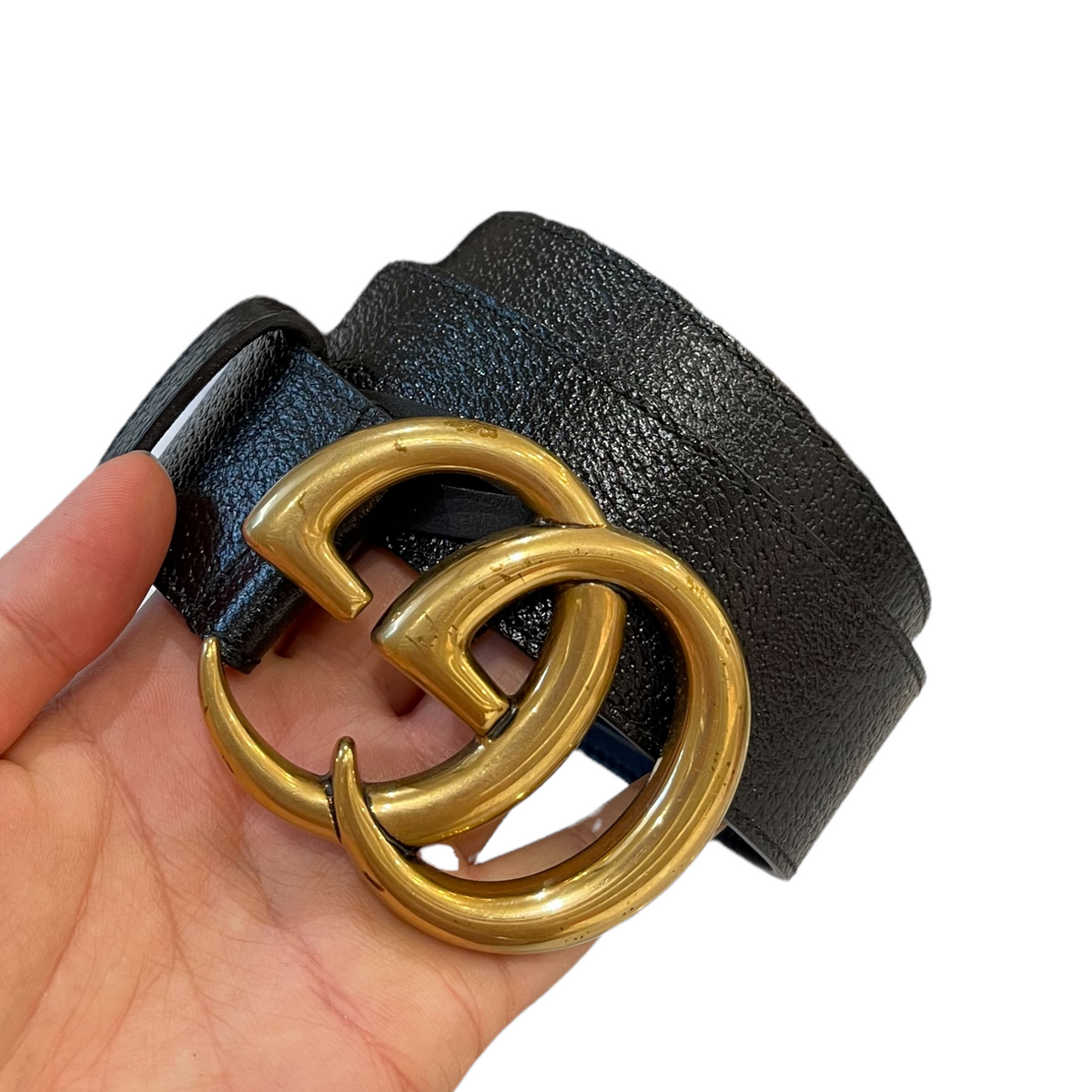 Gucci Marmont Belt size 80 Black GHW