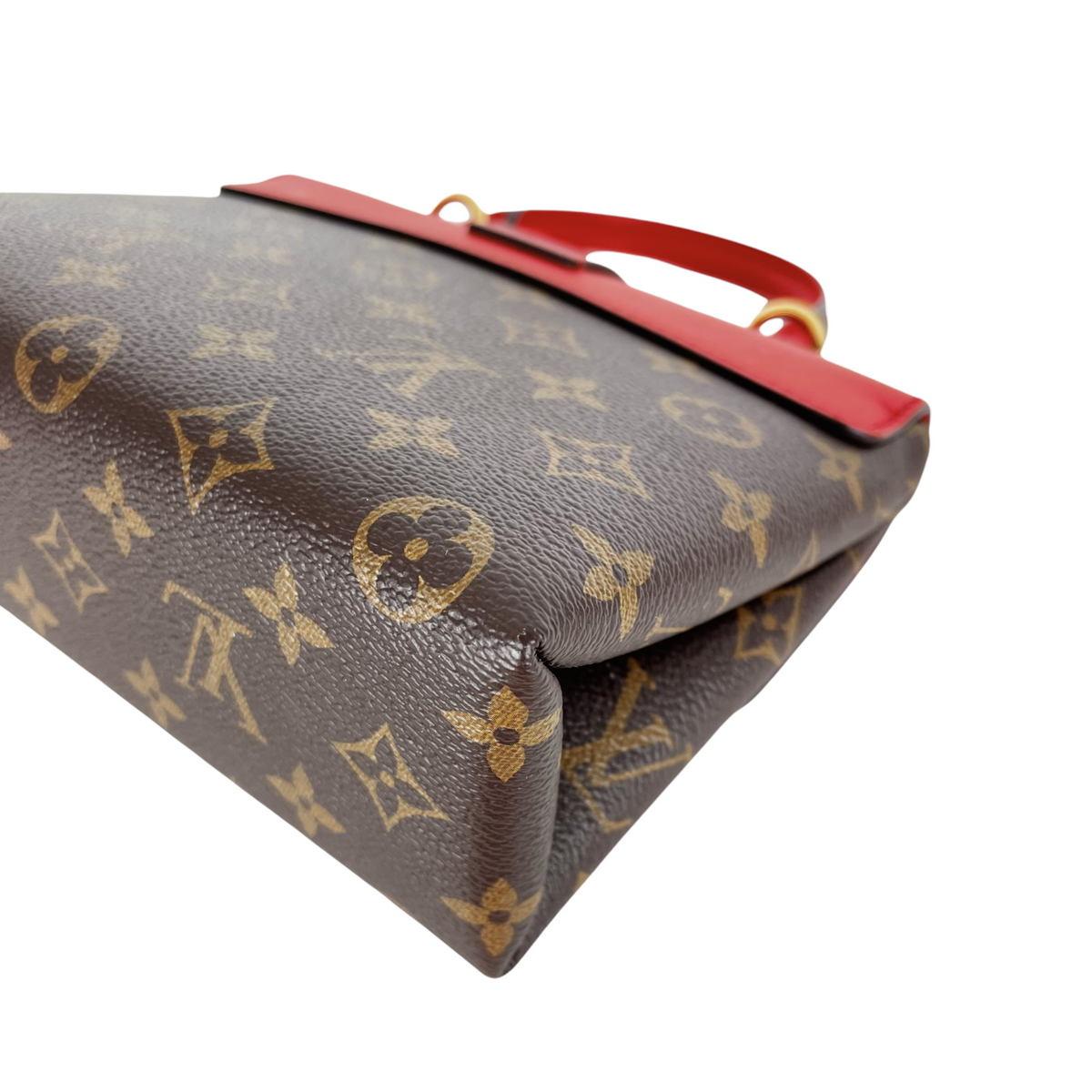 Louis-Vuitton Locky BB Monogram Canvas Brown/Red GHW