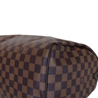 Louis-Vuitton Damier Ebene Speedy 30 Brown GHW