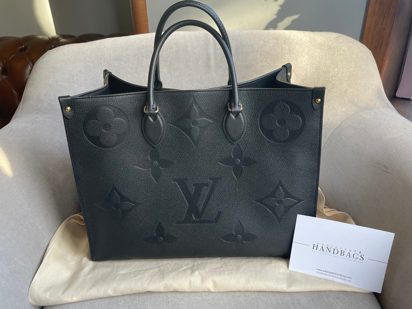 Louis Vuitton On the Go GM Black Empreinte (RRP £2,510)