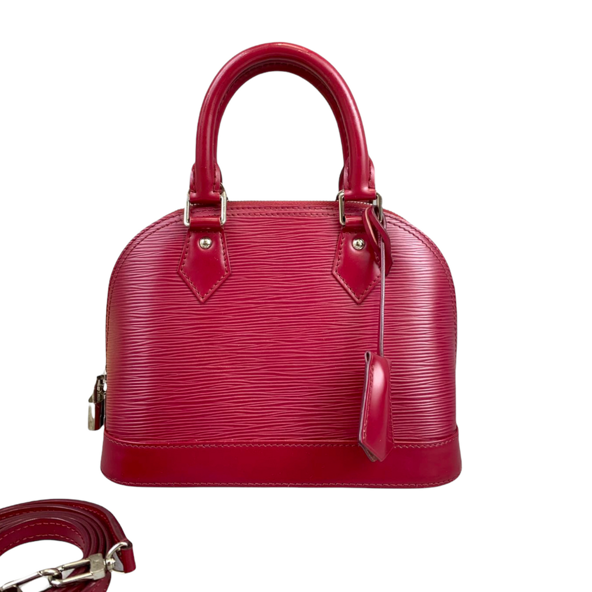 Louis-Vuitton Alma BB Epi Leather Red SHW