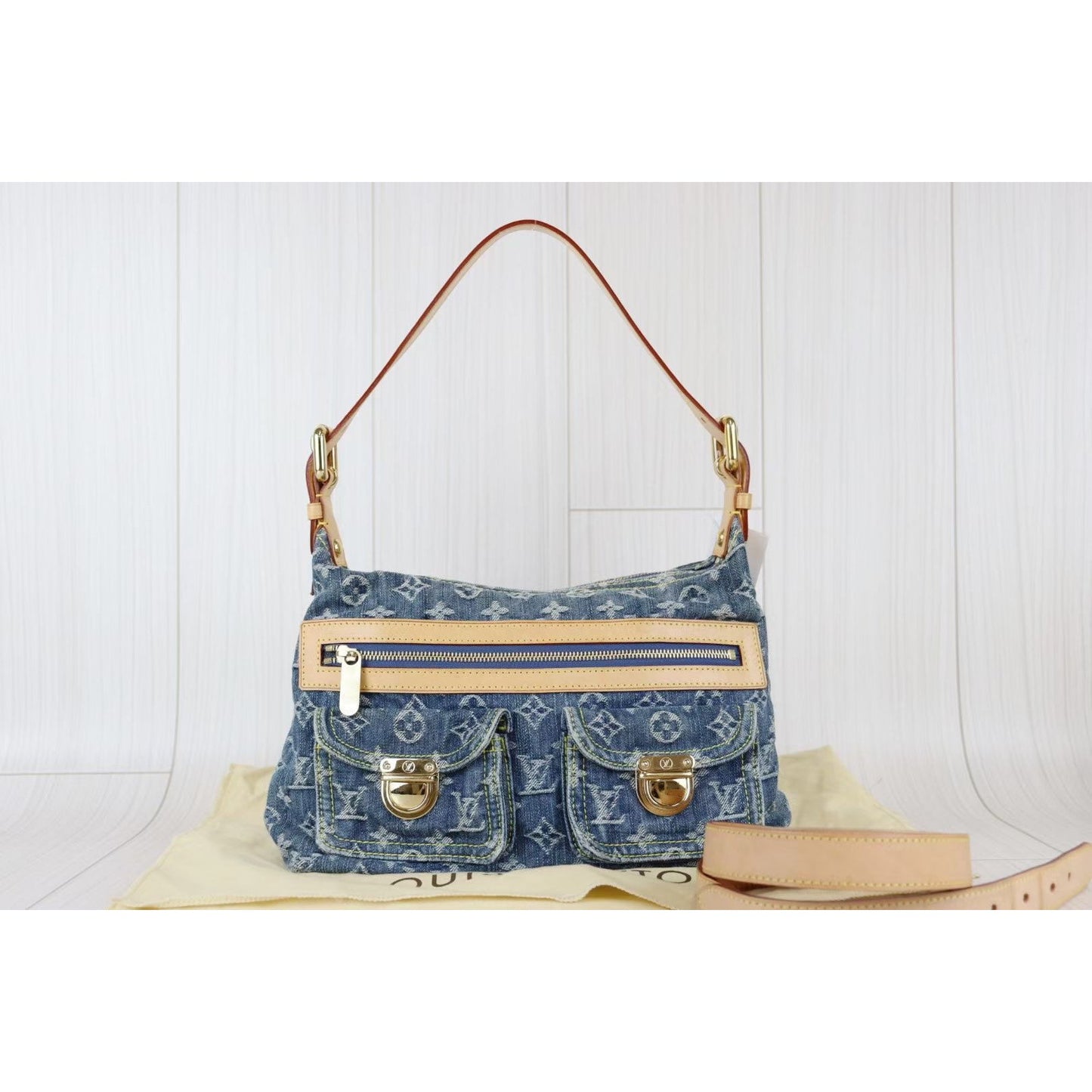 Rank A ｜ LV Monogram Denim Shoulder Bag ｜071812