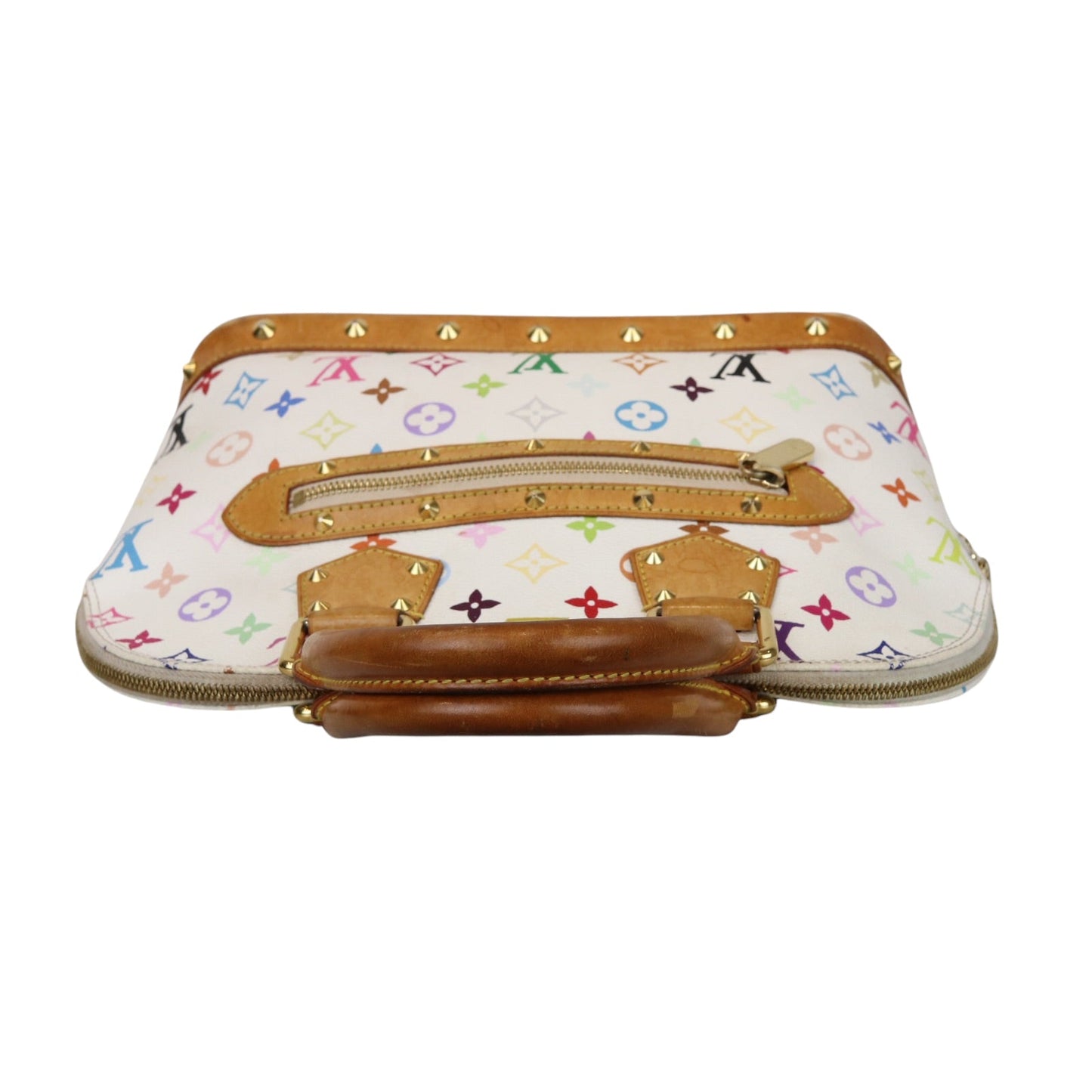 Louis-Vuitton Monogram Multicolor Alma PM White GHW