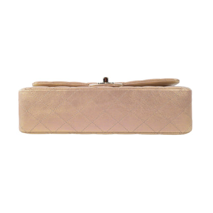 Chanel Pink Iridescent Medium Flap SHW