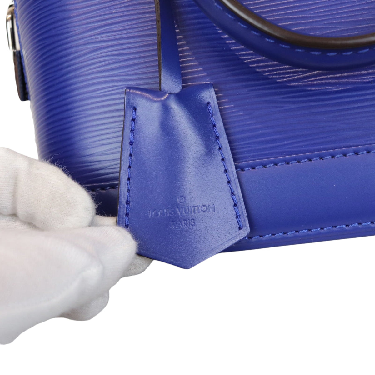 Louis-Vuitton Alma BB Epi Blue SHW