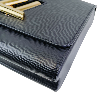 Louis-Vuitton Twist Epi Leather MM Black GHW