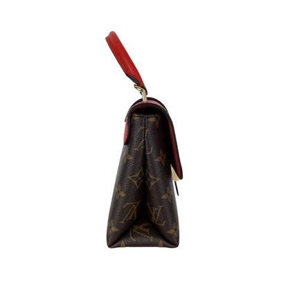 Louis-Vuitton Locky BB Monogram Canvas Brown/Red GHW