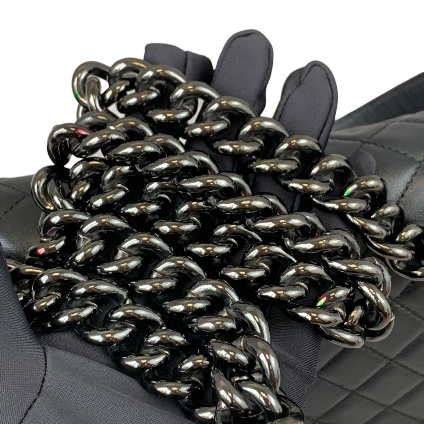 Boy Old Medium Calfskin Black BHW