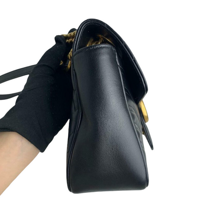Gucci GG Marmont Small Matelassé Black GHW