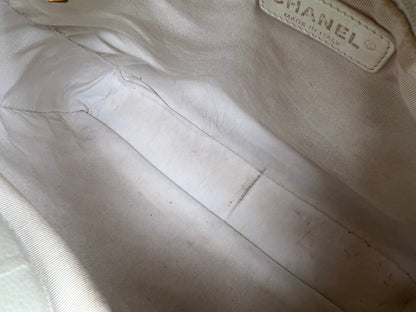 Chanel White Caviar Grand Shopper Tote (GST)