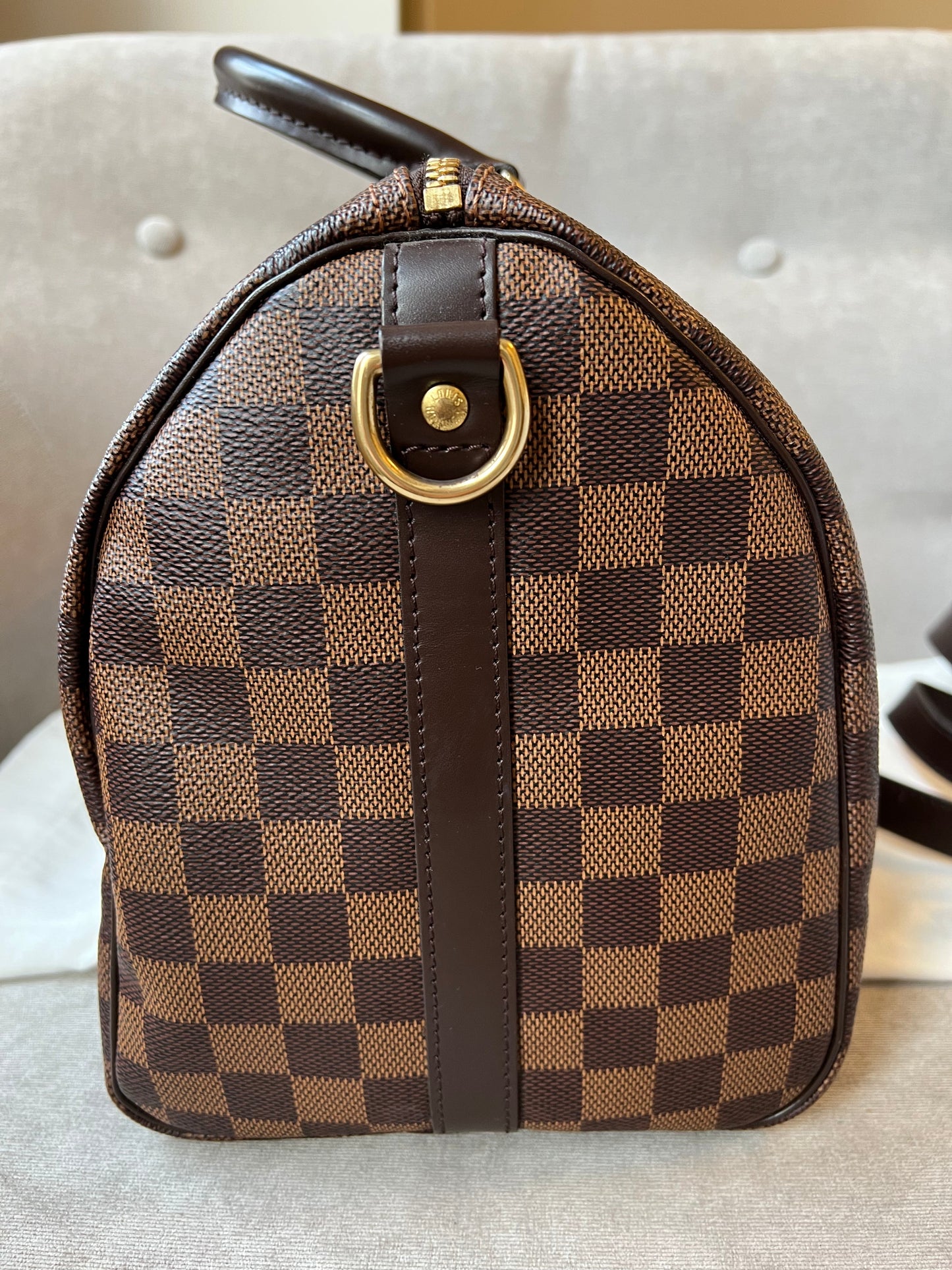 Louis Vuitton Speedy Bandouliere 30 Damier Ebene (RRP £1470)