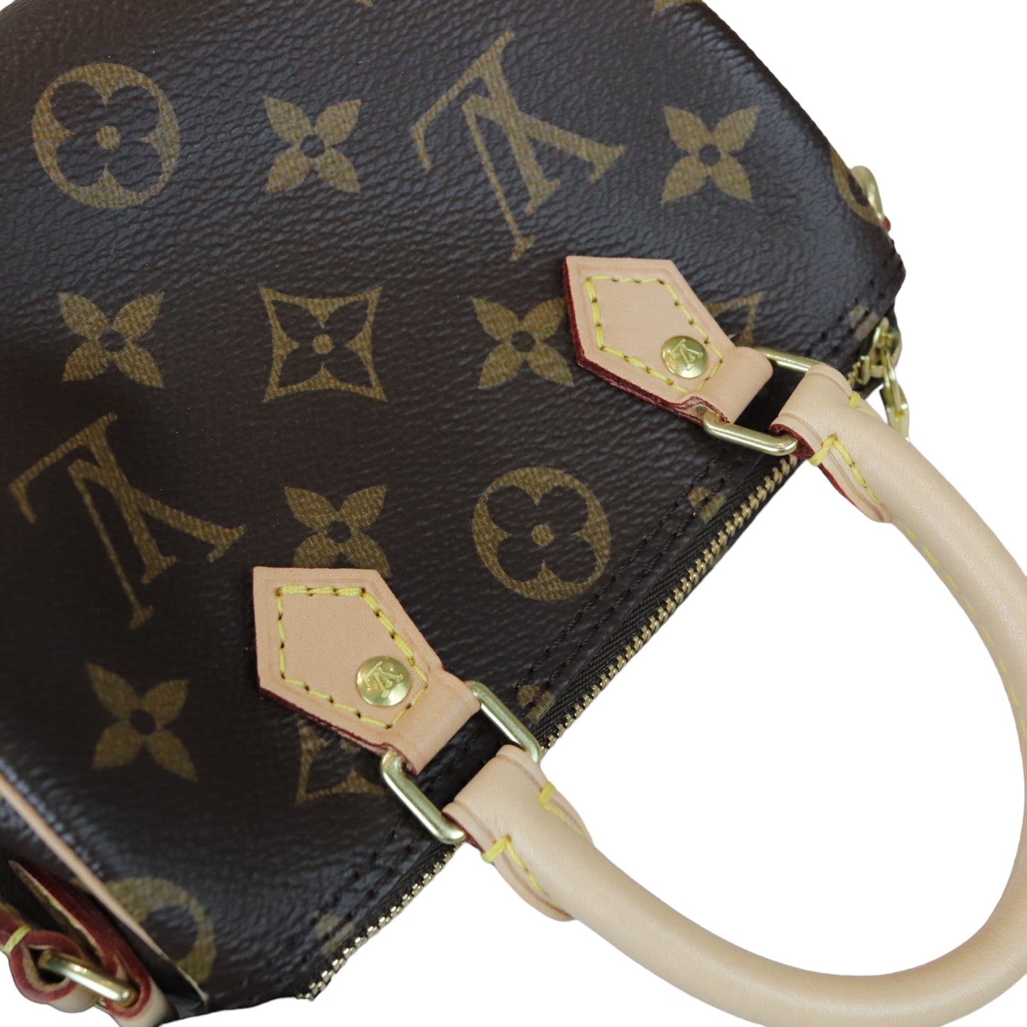 Louis-Vuitton Nano Speedy Monogram Brown GHW