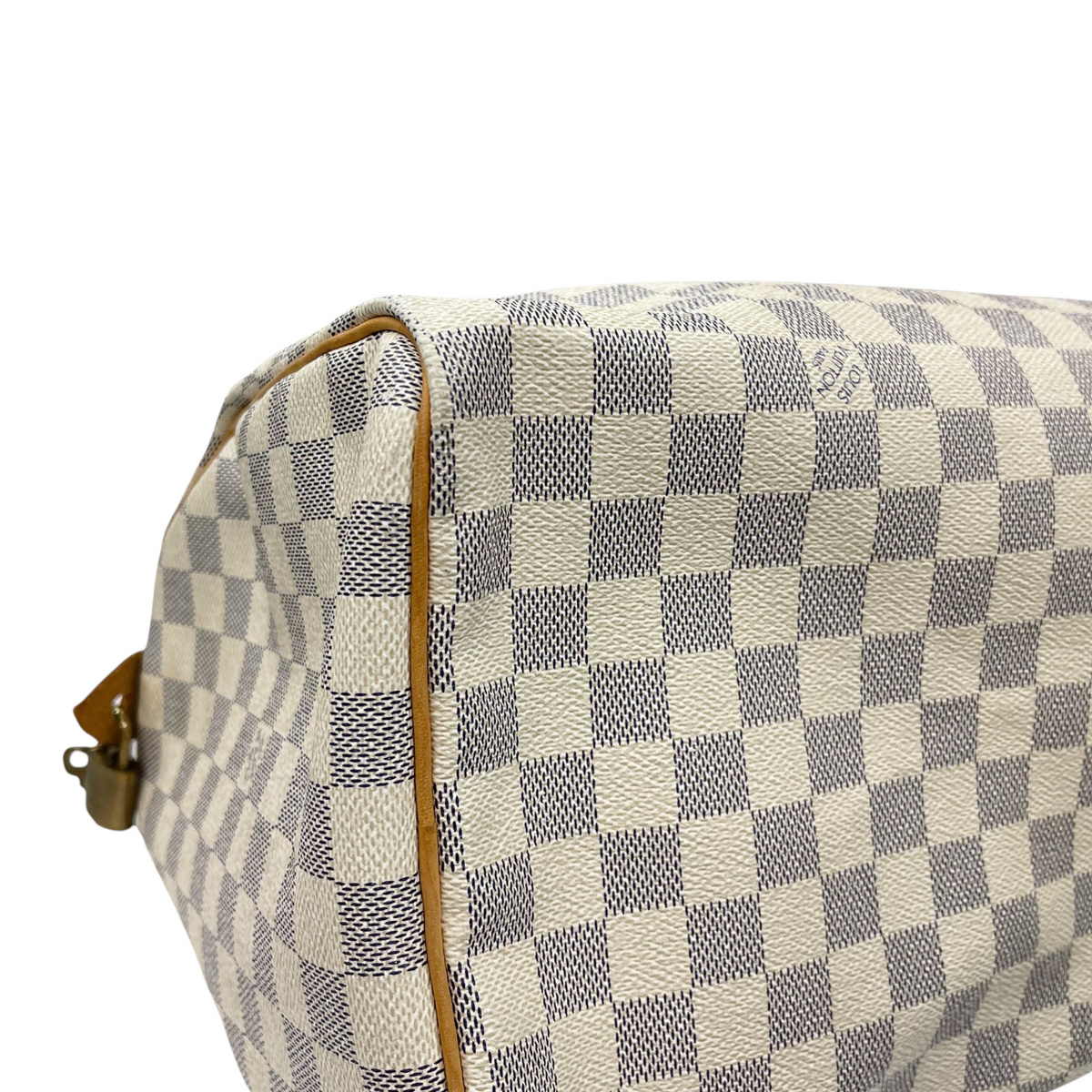 Louis-Vuitton Damier Azur Speedy 35 White GHW