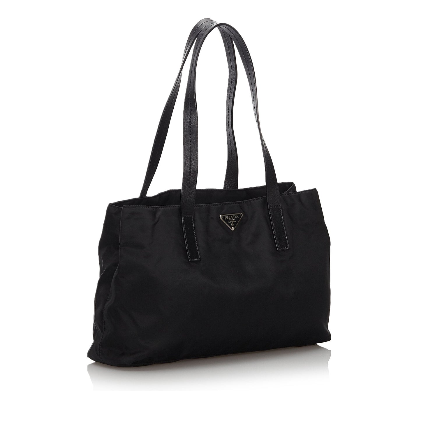 Prada Black Nylon Fabric Tote Bag Italy