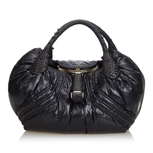 Fendi Black Nylon Fabric Moncler Spy Italy