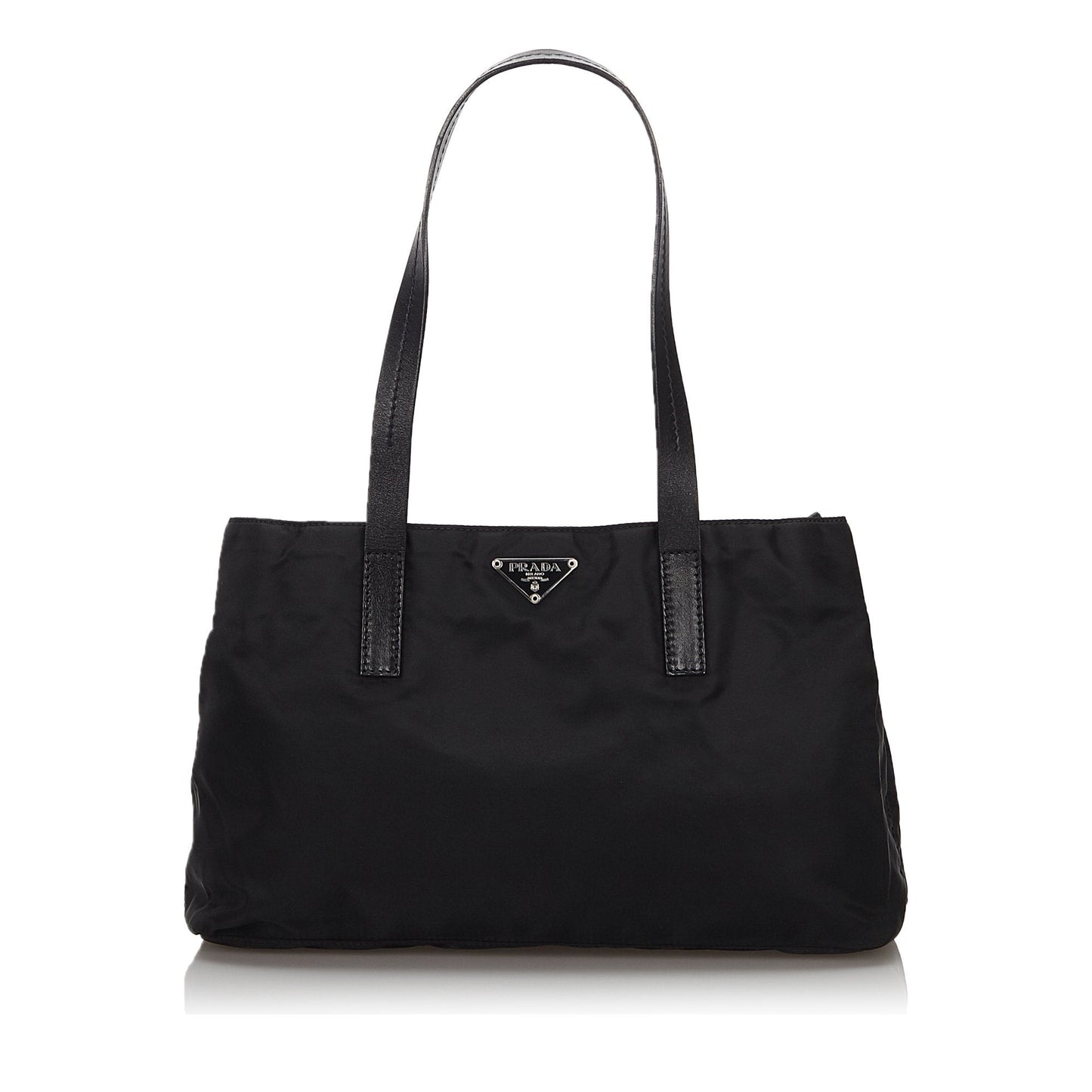 Prada Black Nylon Fabric Tote Bag Italy