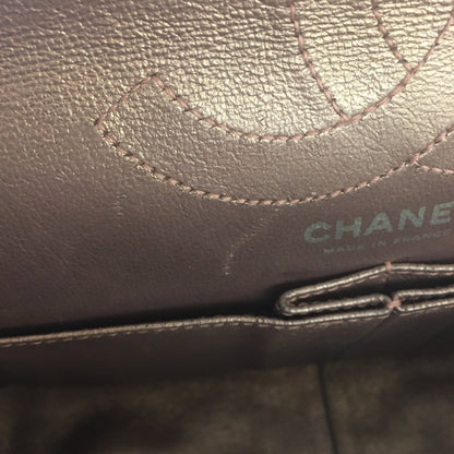 CHANEL 2.55 Shoulder Bag in Metallic Leather