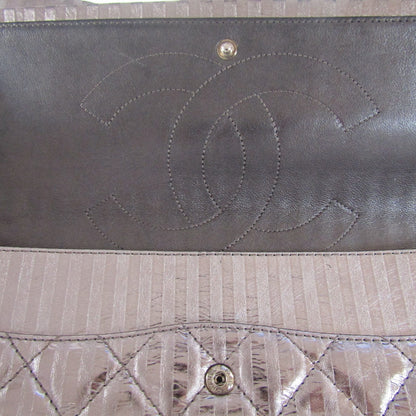 CHANEL 2.55 Reissue 227 Double Flap Metallic Striped Shoulder Bag