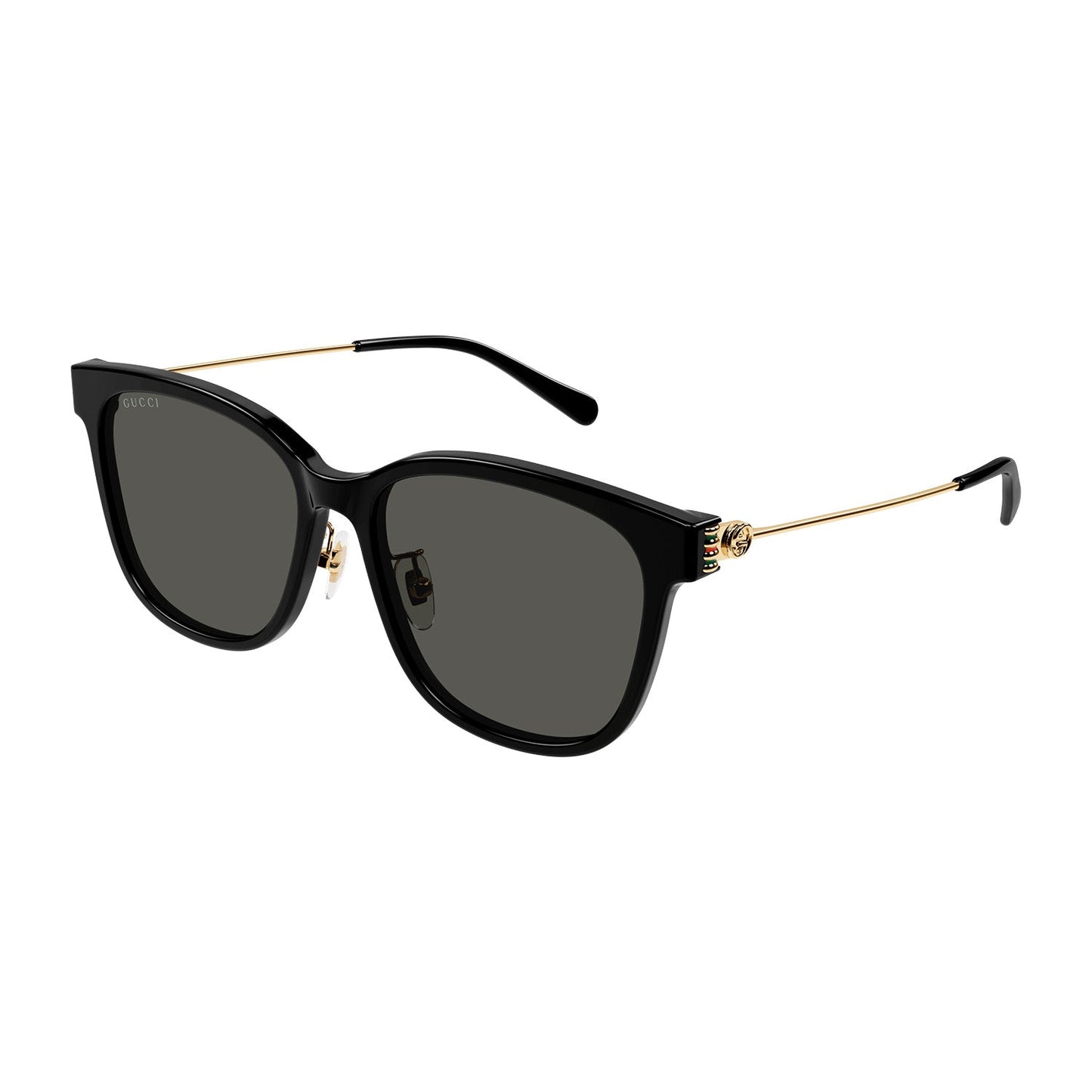 Emblem Oversize Squared Cat-Eye Shape
