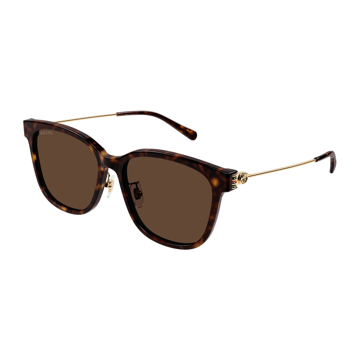 EMBLEM Oversize squared cat-eye shape. GG interlocking logo