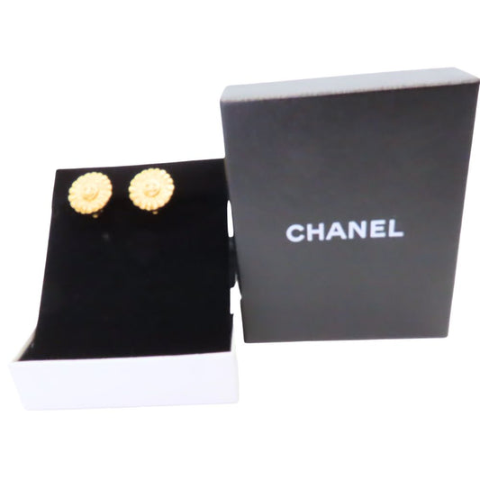 Chanel 1997 Autumn CC Flower Earrings