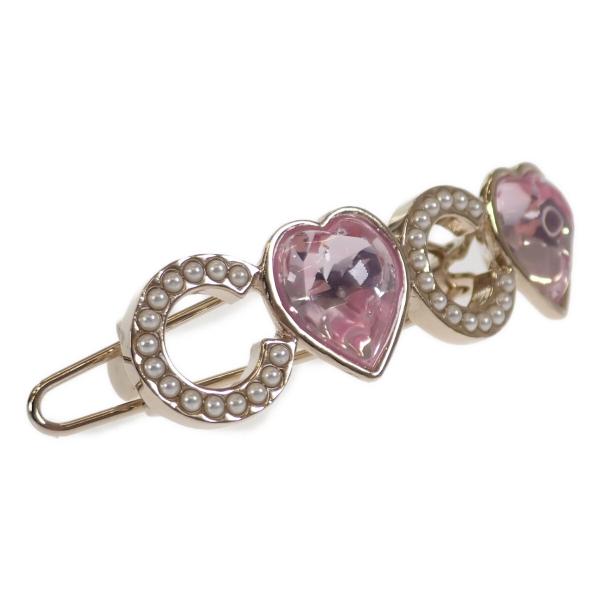 Chanel CC Rhinestones Hair Clip Metal Hair Accessory AB8201 B08566 NJ004 in Excellent condition