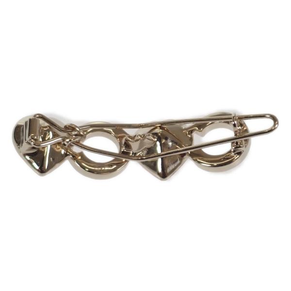 Chanel CC Rhinestones Hair Clip Metal Hair Accessory AB8201 B08566 NJ004 in Excellent condition