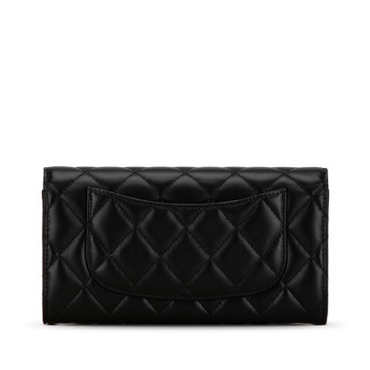 Chanel Classic Long Flap Wallet Lambskin Wallet