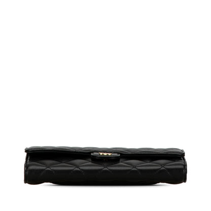 Chanel Classic Long Flap Wallet Lambskin Wallet
