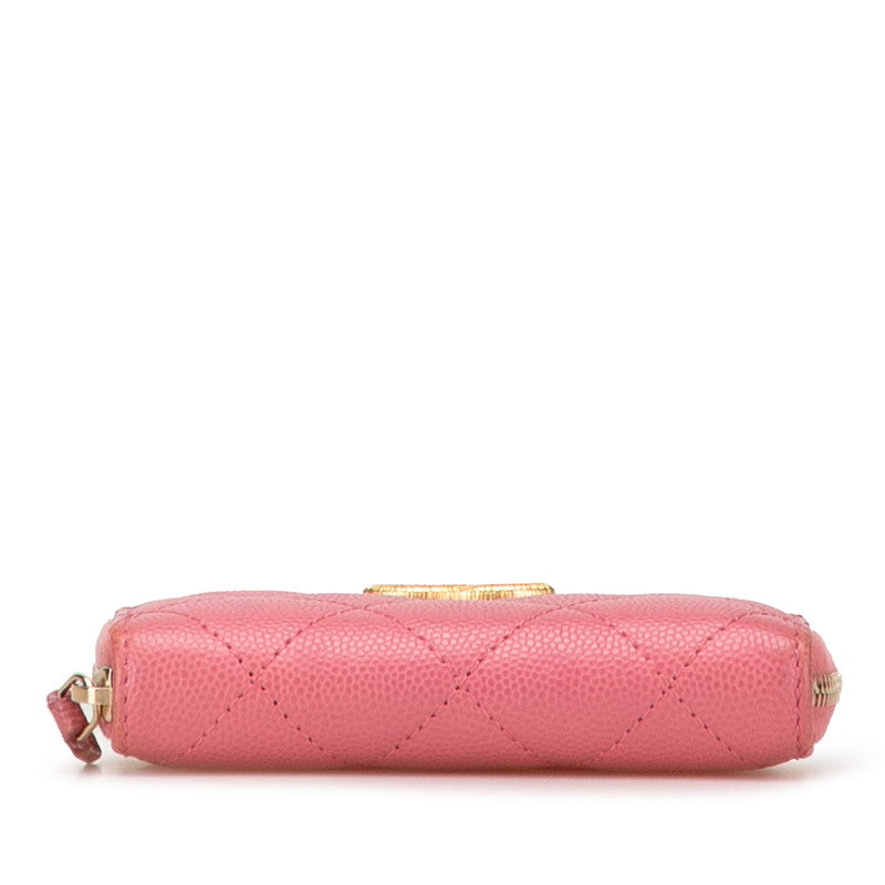 Chanel Coco Mark Matelassé Caviar Card Coin Case