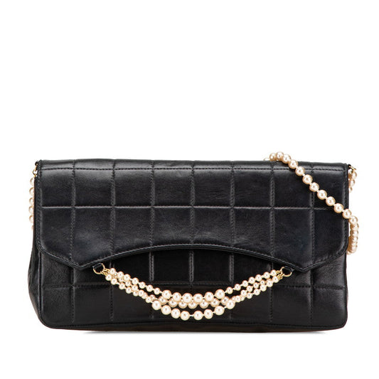 Chanel Choco Bar Lambskin Shoulder Bag