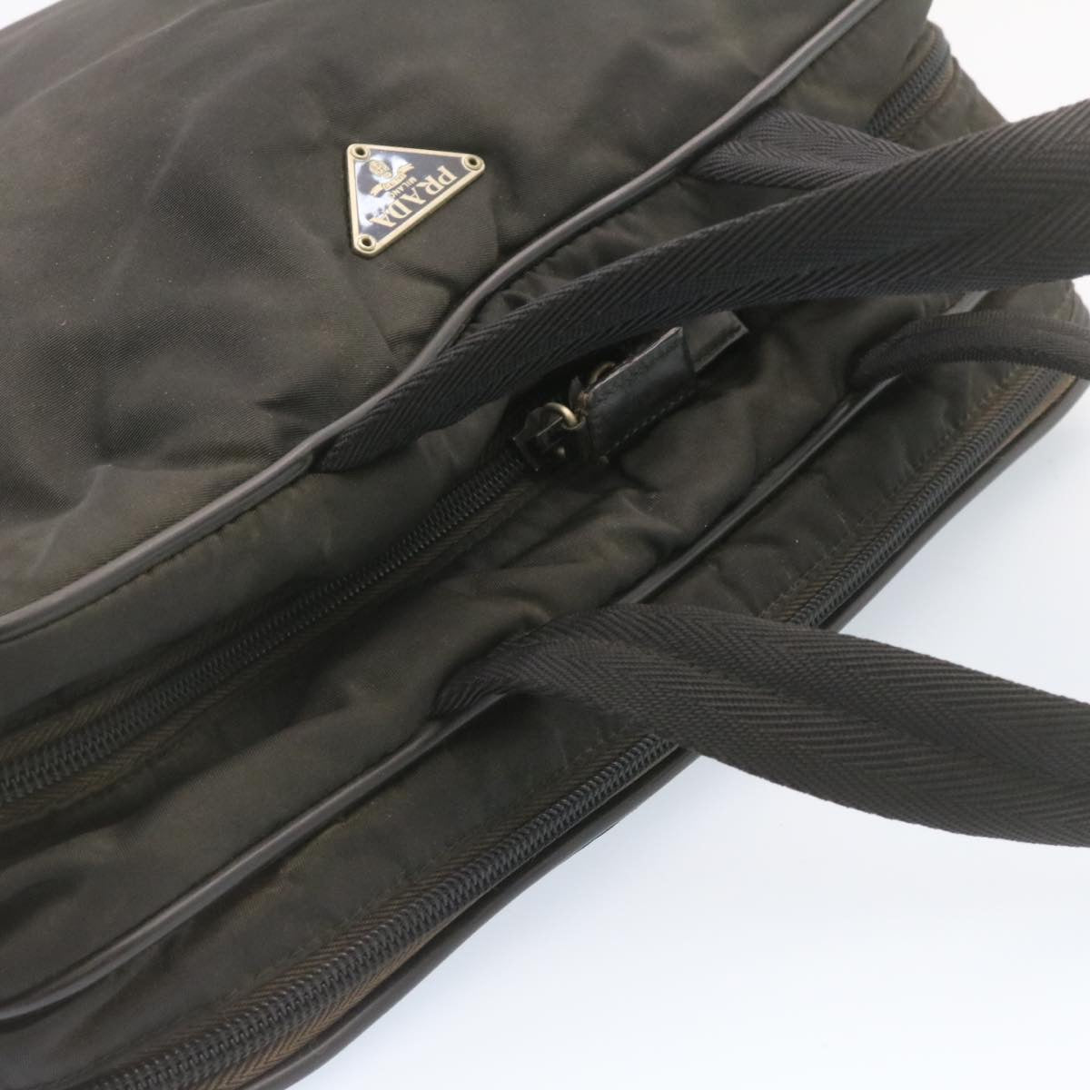 Prada Hand Bag Nylon Black  ai598