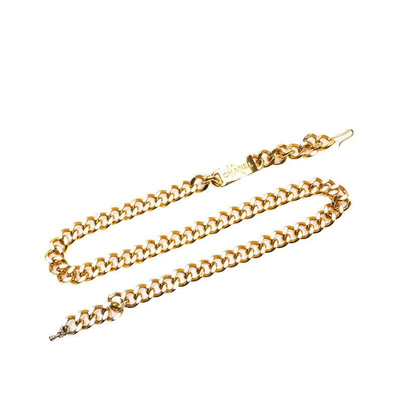Chanel Logo Plate Belt
